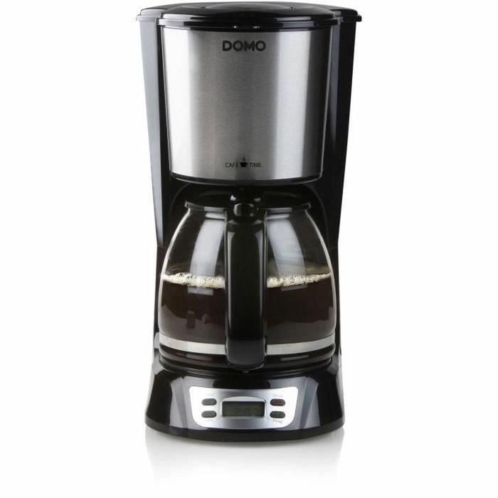 Domo DO708K Cafetière Filtre Noir et Acier Inoxydable Domo DO708K Cafetière Filtre Noir et Acier Inoxydable