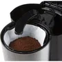 Domo Cafetière Filtre DO708K - 1000W, 1.5L (12 tasses), Programmateur 24h avec écran LCD - Noir et Inox