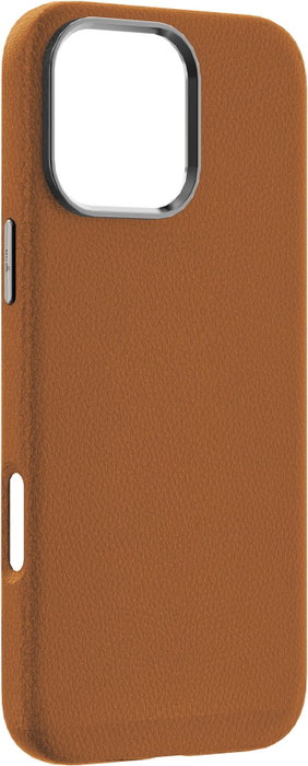 eSTUFF Coque magnétique en cuir INFINITE VENICE pour iPhone 16 Pro - Marron