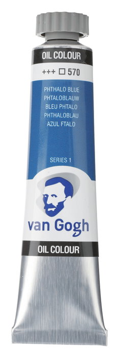 Van Gogh Peinture à l'huile Azul Ftalo (Primario) 570, 20 ml Van Gogh Peinture à l'huile Azul Ftalo (Primario) 570, 20 ml