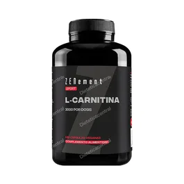 Zenement L-Carnitina 180 Capsules - Complément alimentaire à base de L-Carnitine pour le métabolisme des graisses et l'énergie, végan, sans gluten