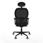 Piqueras y Crespo Chaise de Bureau Jorquera 2D036G1 Noir et Brun foncé