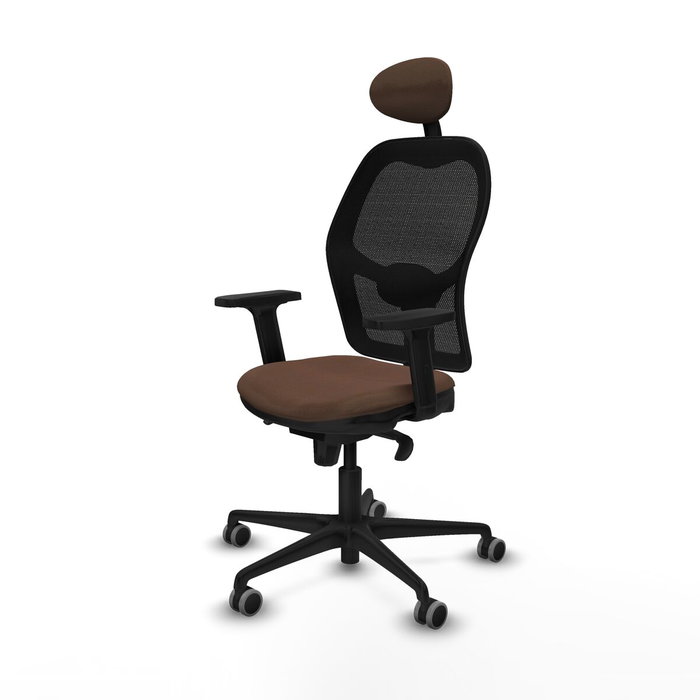 Piqueras y Crespo Chaise de Bureau Jorquera 2D036G1 Noir et Brun foncé