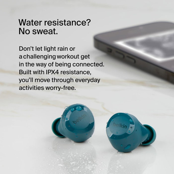 Écouteurs in Ear Bluetooth Belkin Bolt Vert Turquoise