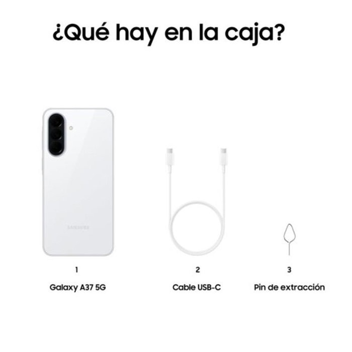 Samsung Galaxy A37 5G 8 Go RAM 256 Go Écran 6.7" Super AMOLED 120 Hz Blanc