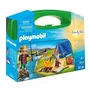 PLAYMOBIL 9323 Valisette Campeurs, Set de Camping avec 2 Personnages, Tente, Canoë et Accessoires, 32 Pièces, Jouet pour Enfants à Partir de 4 Ans