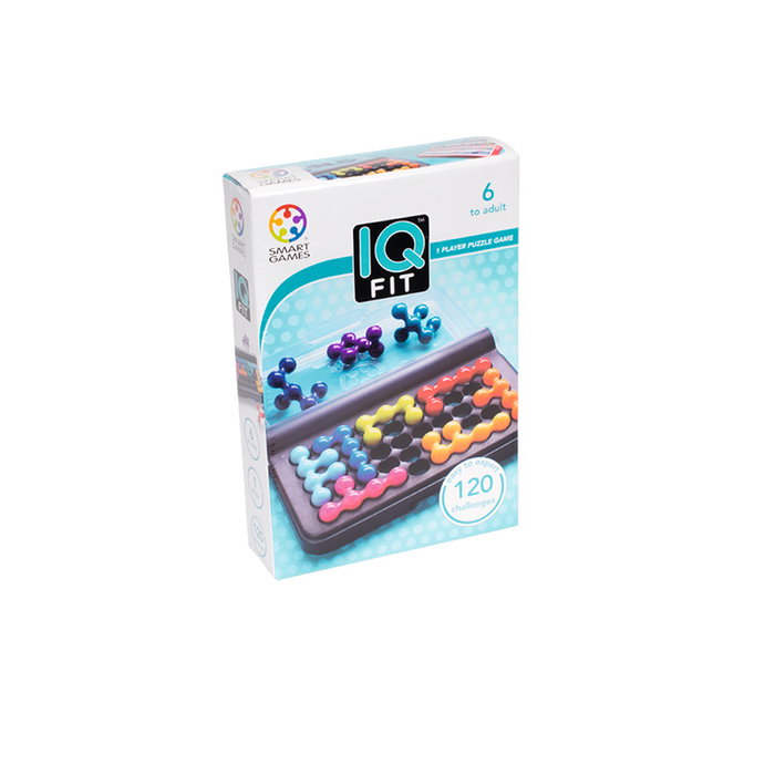 Smart Games - Juego Iq Fit, Jeu de logique et casse-tête avec puzzles 2D/3D, 120 défis, À partir de 6 ans