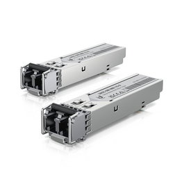Ubiquiti - Module optique SFP 1 Gbps Multimode, connecteur LC duplex, portée 550 m, pack de 2