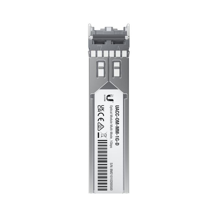 Ubiquiti - Module optique SFP 1 Gbps Multimode, connecteur LC duplex, portée 550 m, pack de 2