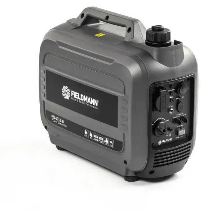 Fieldmann Groupe électrogène essence FZI 4018-Bi - 2000 W max, moteur 79 cc, 230 V, 12 V, port USB, réservoir 4.1 L, 18 kg