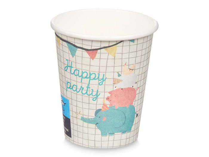 Arte Regal Set de 12 Gobelets en Papier 240 ml Enfant Assortis 7x14x7 cm (Set de 24)