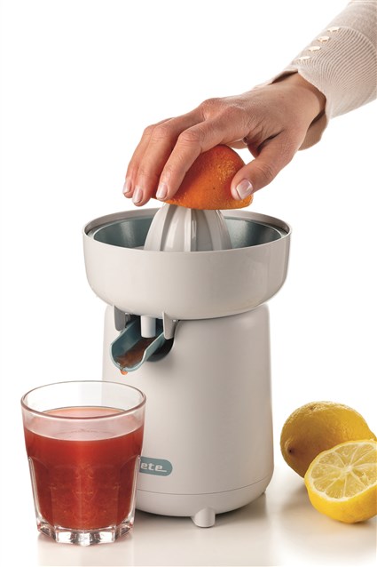 Ariete 417/01 - Exprimeur électrique Breakfast blanc, puissance 40W, avec 2 cônes et bec anti-goutte