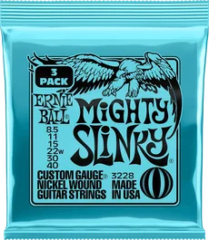 ERNIEBALL Mighty Slinky 8.5-40 Tripack (3) Jeu de cordes électriques calibre .0085-.040
