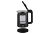 ARGON Bouilloire électrique avec fenêtre, 1,5 L, Noir-Transparent