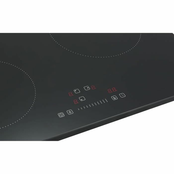 Continental Edison Plaque à induction 3 foyers 6200W Noir