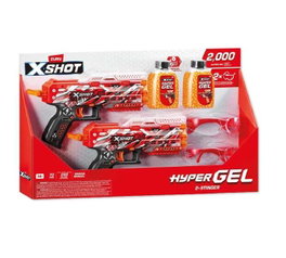Zuru X-Shot Hyper Gel Stinger - Pistolet Nerf avec 2000 billes de gel rechargeables - 31x20x6 cm