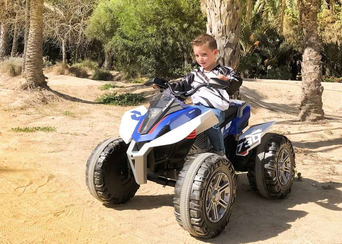 Quad électrique Injusa Rage Lumière Bleu Blanc 12 V
