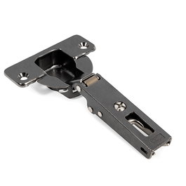 Salice Silentia+ - Paire de charnières amorties pour grands épaisseurs, 94°, Ø40 mm, finition titane, coude droit - Pour portes épaisses de meuble