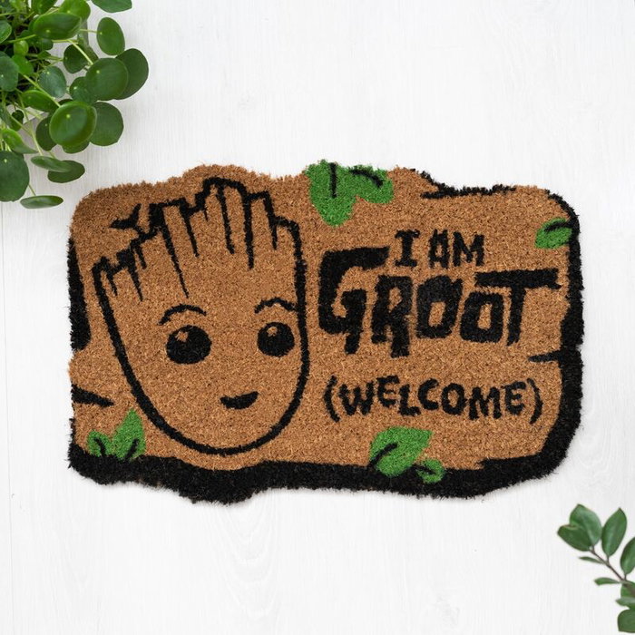 ERIK Felpudo tapis de porte antidérapant en fibre de coco - Marvel I Am Groot