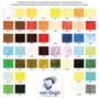 Van Gogh Set de pastels tendres pour paysages, 48 couleurs