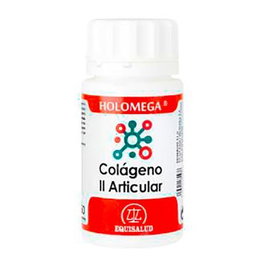 Equisalud Holomega Colageno II - Complément alimentaire pour la santé articulaire avec collagène hydrolysé et membrane d'œuf - 50 capsules