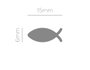 Innspiro Perforatrice de formes Eva Foam Punch poisson 16mm