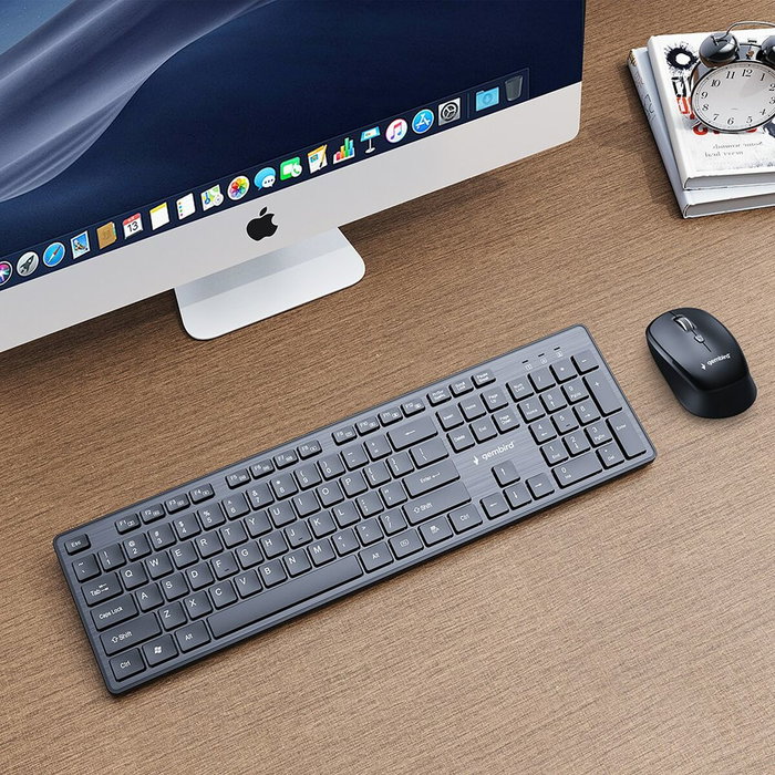 GEMBIRD KBS-WCH-04 Clavier et souris sans fil Noir QWERTY GEMBIRD KBS-WCH-04 Clavier et souris sans fil Noir QWERTY