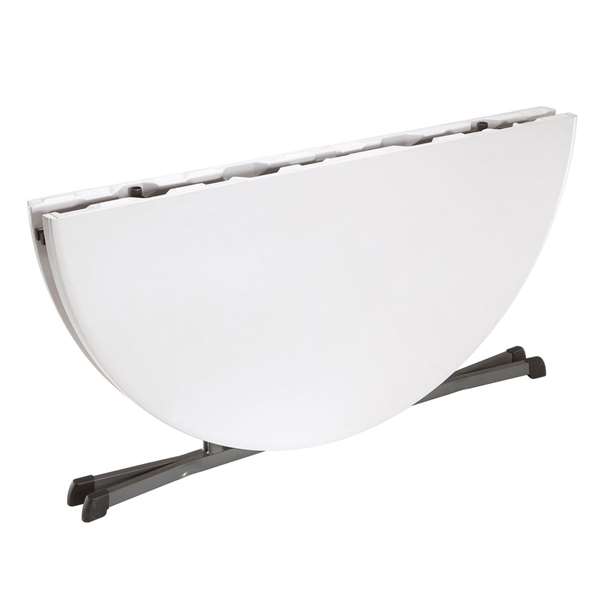 Color Baby - Table ronde pliable en deux Lifetime D152 cm - Modèles assortis en plastique et acier Color Baby - Table ronde pliable en deux Lifetime D152 cm - Modèles assortis en plastique et acier