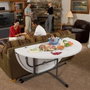 Color Baby - Table ronde pliable en deux Lifetime D152 cm - Modèles assortis en plastique et acier