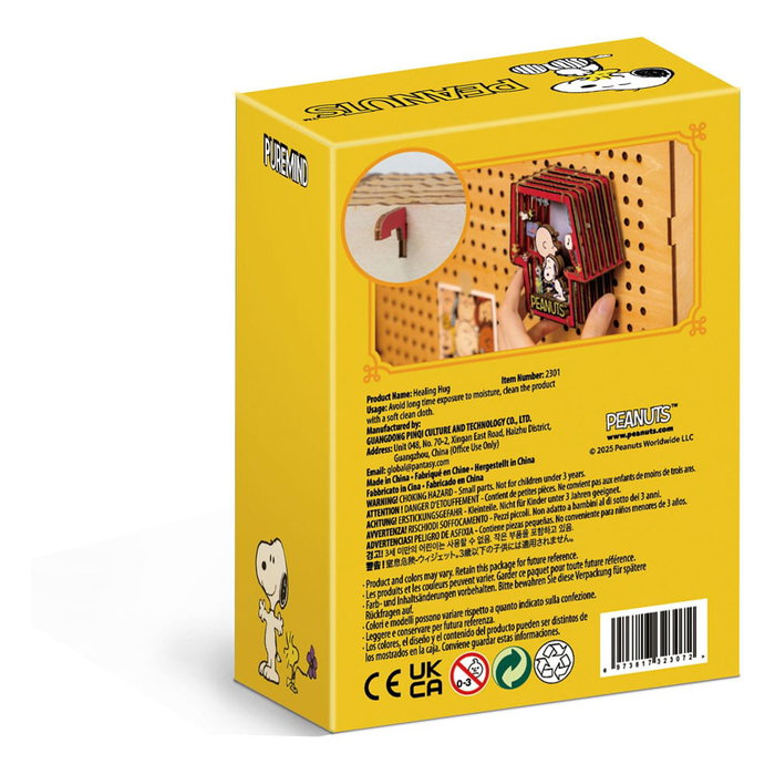 Peanuts Puremind maquette Wooden Theater Healing Hug