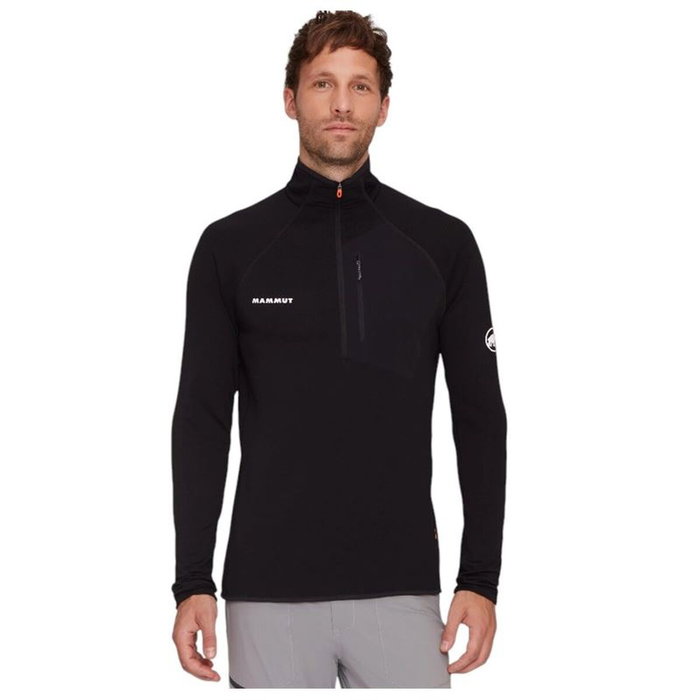 Veste de Sport pour Homme Mammut Aenergy Light Ml Half Zip Pull Noir 2XL