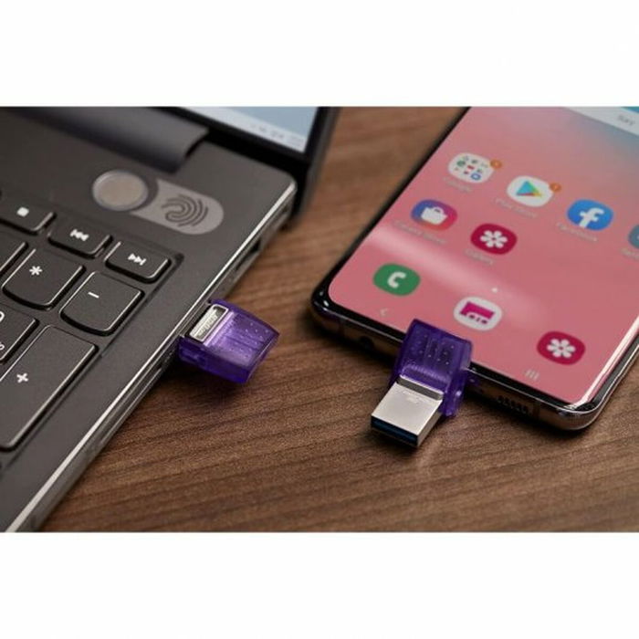 Clé USB Kingston microDuo 3C Violet Pourpre 64 GB