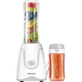 Sencor SBL 2210WH - Blender Smoothie Individuel Blanc avec 2 Gourdes