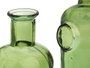 Giftdecor Bouteille Décorative en Verre Stamp 35 cm Vert (Set de 6)