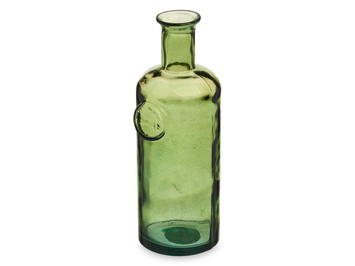 Giftdecor Bouteille Décorative en Verre Stamp 35 cm Vert (Set de 6)