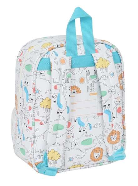 Safta - Sac à dos maternelle préscolaire Zoo avec poche