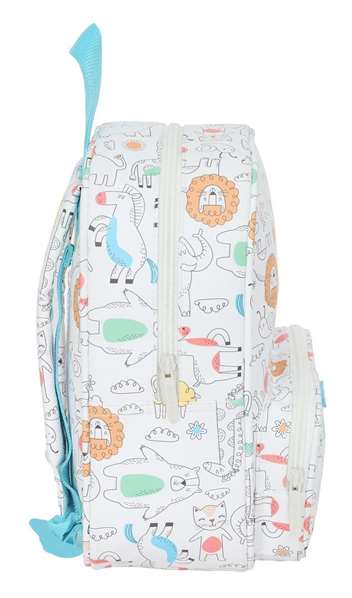 Safta - Sac à dos maternelle préscolaire Zoo avec poche