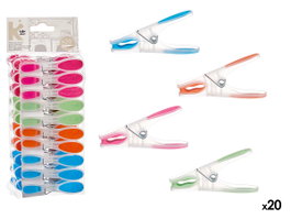 Arte Regal Lot de 20 Pinces en Silicone Multicolores 10x25x5 cm (Set de 24)