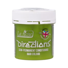 Directions Colorant Capillaire Semi-Permanent Fluorescent Lime Vert Jaune 100 ml - Palette de 46 Tons, Vegan