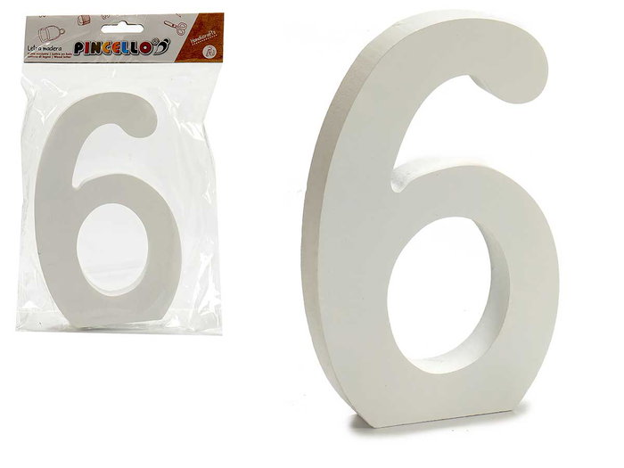 Pincello Pinceau Numéro 6 Bois Blanc 1,8x15 cm (Set de 12) Pincello Pinceau Numéro 6 Bois Blanc 1,8x15 cm (Set de 12)