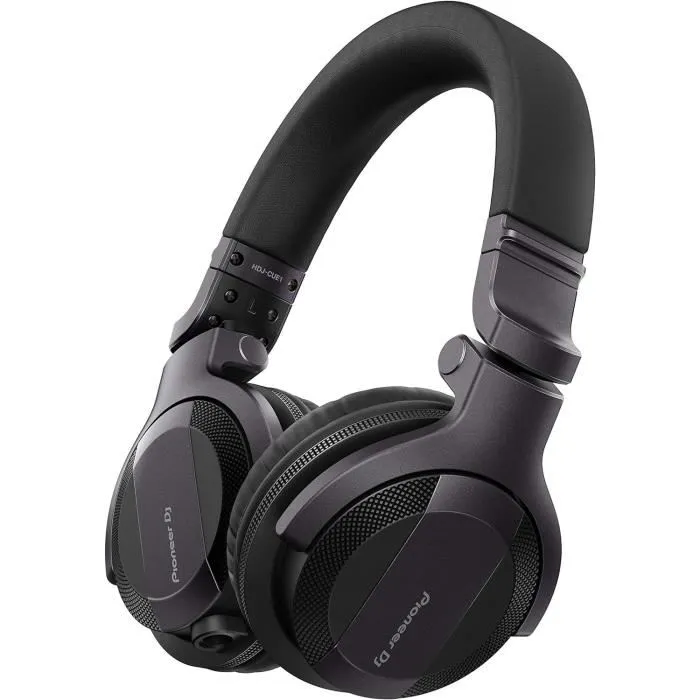 Pioneer DJ HDJ CUE1 - Casque DJ filaire professionnel - Son clair et puissant - Design compact et flexible - Noir