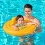 Bestway Flotteur Gonflable 3 Anneaux Siège Bébé 76x76 cm 1 à 2 Ans Jardin, Piscine et Plage 32050