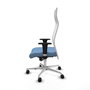 Piqueras y Crespo Chaise de Bureau Albacete XL Bleu ciel et Blanc