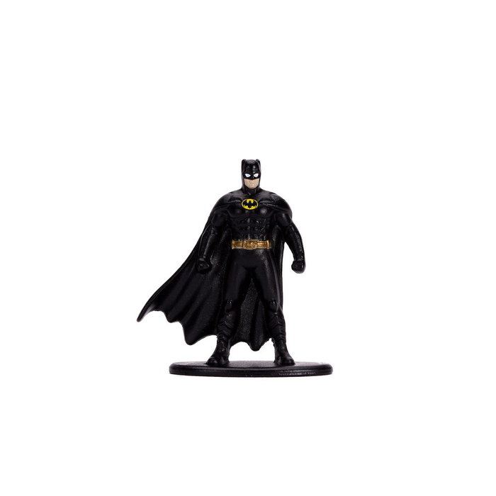 Jada Toys - Blister Figure Batman + Voiture Batmobile 1989 Metal DC Comics - Figurine Échelle 1:32 avec Portes Ouvrantes et Design Réaliste du Film