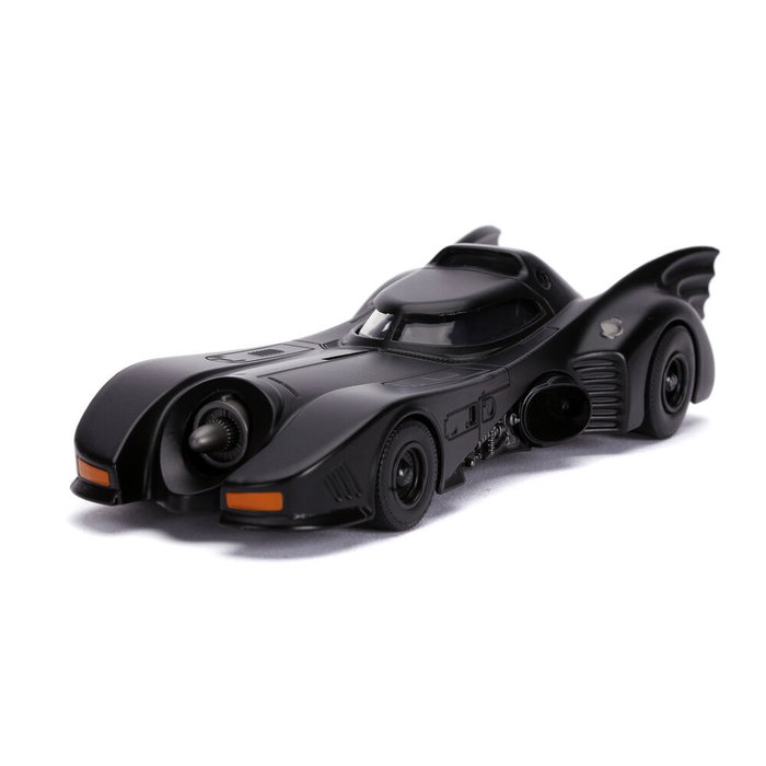 Jada Toys - Blister Figure Batman + Voiture Batmobile 1989 Metal DC Comics - Figurine Échelle 1:32 avec Portes Ouvrantes et Design Réaliste du Film