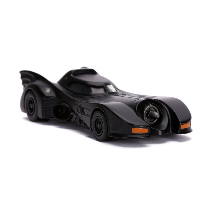 Jada Toys - Blister Figure Batman + Voiture Batmobile 1989 Metal DC Comics - Figurine Échelle 1:32 avec Portes Ouvrantes et Design Réaliste du Film