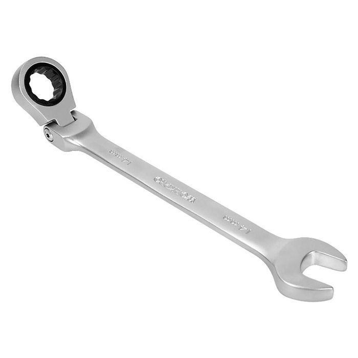 Workpro Clé mixte à cliquet articulée 8 mm – Acier Chrome Vanadium forgé, chromée mate, 72 dents Workpro Clé mixte à cliquet articulée 8 mm – Acier Chrome Vanadium forgé, chromée mate, 72 dents