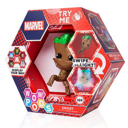 Wow stuff Figurine Wow! Pod Marvel Groot avec éclairage à détecteur de mouvement