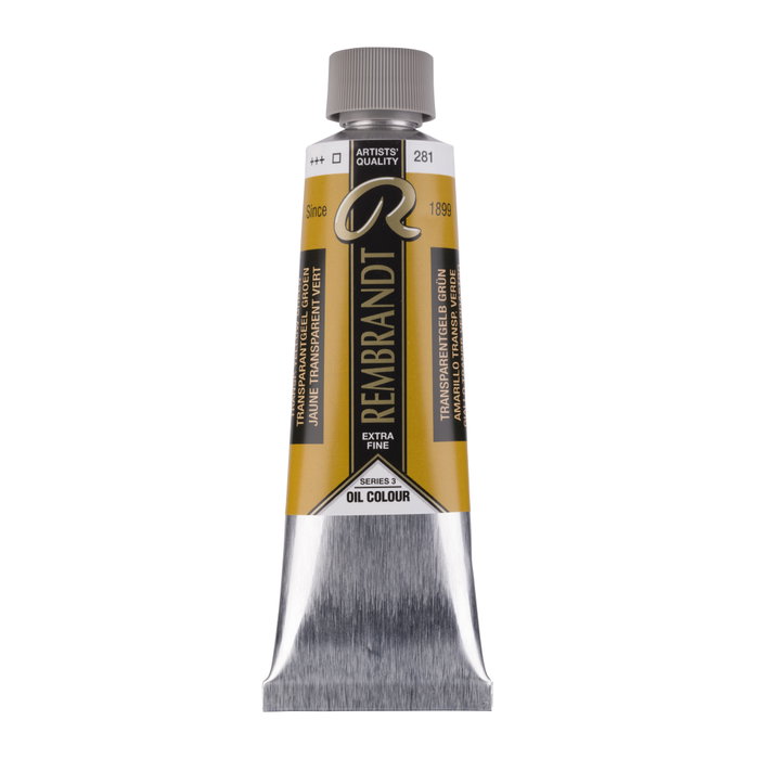 Rembrandt Peinture à l'huile Jaune Transparent Vert 281, 150 ml Rembrandt Peinture à l'huile Jaune Transparent Vert 281, 150 ml