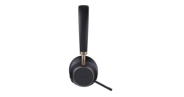 Yealink BH76 Casque sans fil Bluetooth 5.2 avec réduction de bruit ANC, micro escamotable, compatibilité Teams, USB-A, autonomie 40h